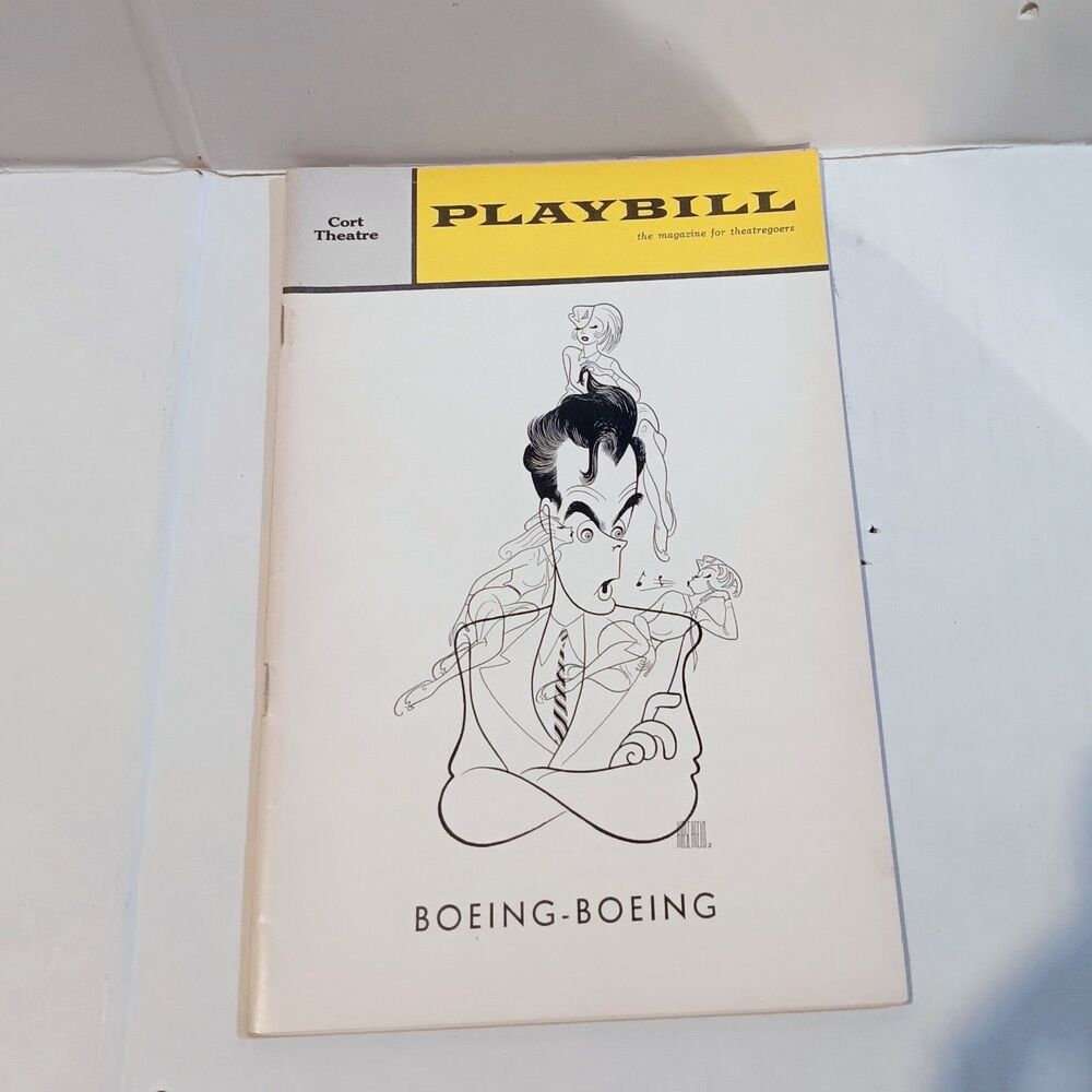 Boeing-Boeing Cort Theatre Playbill-February 1965-Al Hirschfeld Cover-Broadway